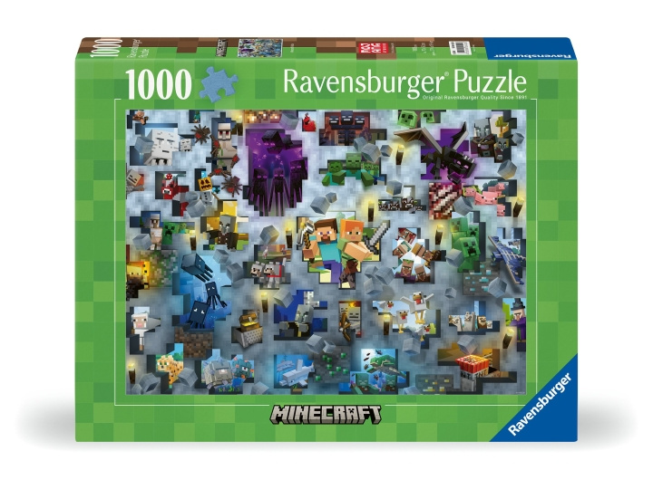 Ravensburger Pussel Minecraft Mobs 1000p (12000422) i gruppen SPORT, FRITID & HOBBY / Hobby / Pussel hos TP E-commerce Nordic AB (C86588)