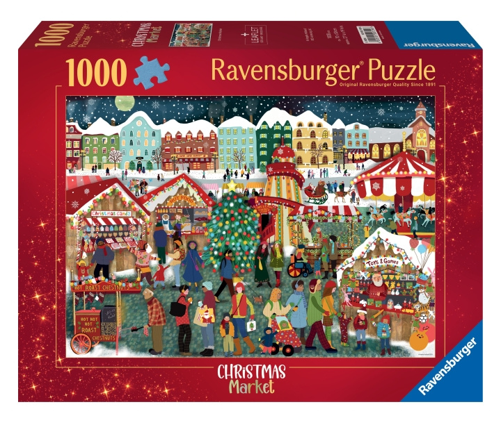 Ravensburger Pussel Julmarknad 1000p (12000729) i gruppen LEKSAKER, BARN- & BABYPRODUKTER / Leksaker / Barnpussel hos TP E-commerce Nordic AB (C86605)