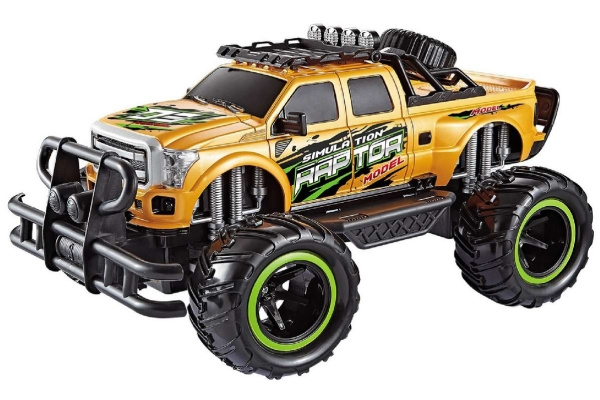 TEC-TOY Raptor R/C 1:12, 2,4GHz 7,4V Li-Ion - gul (471403) i gruppen LEKSAKER, BARN- & BABYPRODUKTER / Radiostyrt / Radiostyrda bilar hos TP E-commerce Nordic AB (C86632)