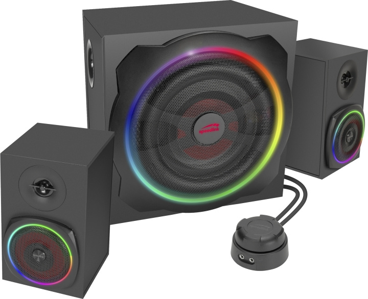 Speedlink Gravity RGB 2.1 högtalarsystem i gruppen DATORER & KRINGUTRUSTNING / Datortillbehör / Högtalare hos TP E-commerce Nordic AB (C86677)