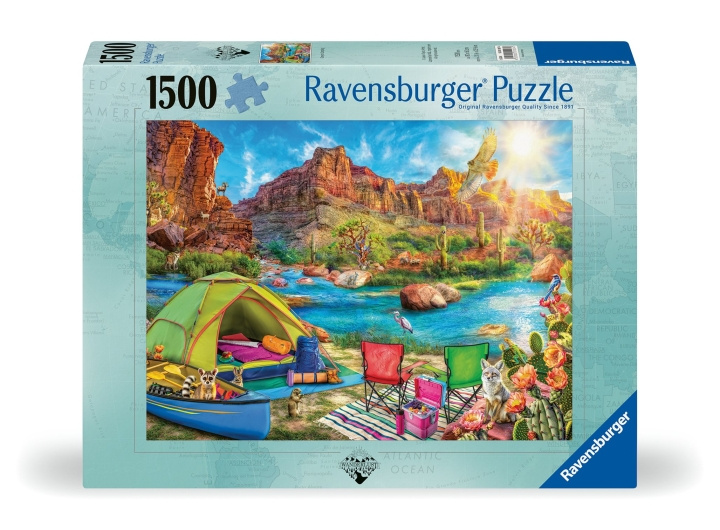 Ravensburger Pussel Canyon Camping 1500p (12001007) i gruppen SPORT, FRITID & HOBBY / Hobby / Pussel hos TP E-commerce Nordic AB (C86699)