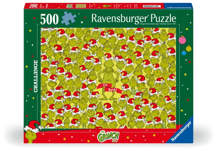 Ravensburger Pussel Grinchen 500p (12001224) i gruppen LEKSAKER, BARN- & BABYPRODUKTER / Leksaker / Barnpussel hos TP E-commerce Nordic AB (C86701)