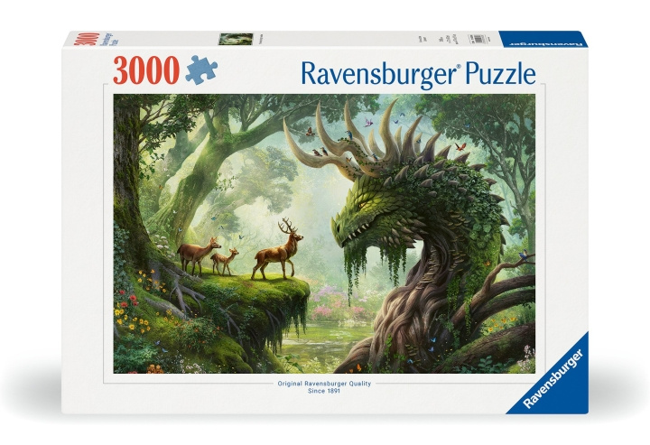 Ravensburger Pussel Skogsdraken vaknar 3000p (12000808) i gruppen LEKSAKER, BARN- & BABYPRODUKTER / Leksaker / Barnpussel hos TP E-commerce Nordic AB (C86703)