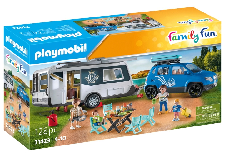 Playmobil Husvagn med bil (71423) i gruppen LEKSAKER, BARN- & BABYPRODUKTER / Leksaker / Lekset hos TP E-commerce Nordic AB (C86715)