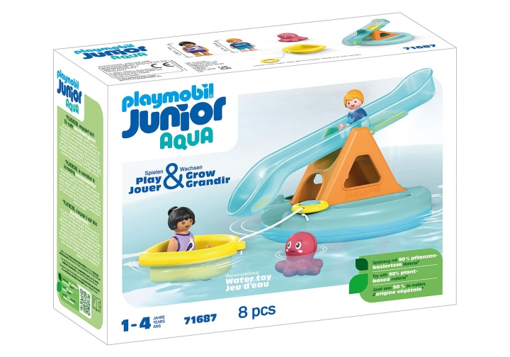 Playmobil JUNIOR AQUA: Vattengungbräda med båt (71687) i gruppen LEKSAKER, BARN- & BABYPRODUKTER / Leksaker / Övriga leksaker hos TP E-commerce Nordic AB (C86722)