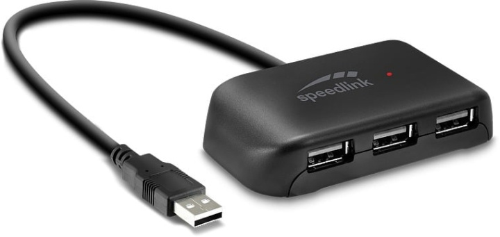 Speedlink Snappy EVO USB-hubb, 4 portar, USB 2.0 i gruppen DATORER & KRINGUTRUSTNING / Datortillbehör / USB-hubbar hos TP E-commerce Nordic AB (C86730)