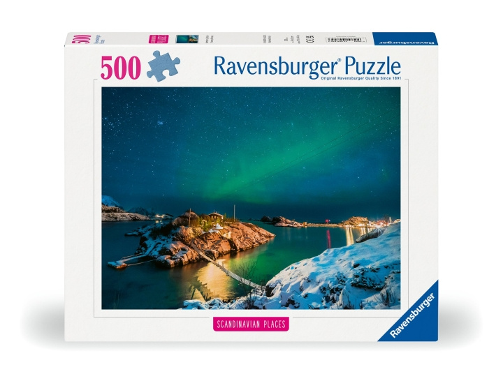 Ravensburger Pussel Norrsken i Bergsfjord 500p (12000845) i gruppen LEKSAKER, BARN- & BABYPRODUKTER / Leksaker / Barnpussel hos TP E-commerce Nordic AB (C86746)