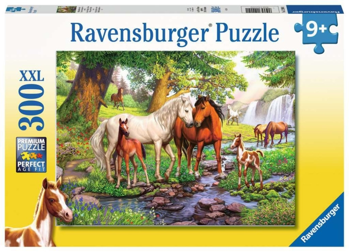 Ravensburger Hästar vid strömmen 300p - 12904 i gruppen LEKSAKER, BARN- & BABYPRODUKTER / Leksaker / Barnpussel hos TP E-commerce Nordic AB (C86771)