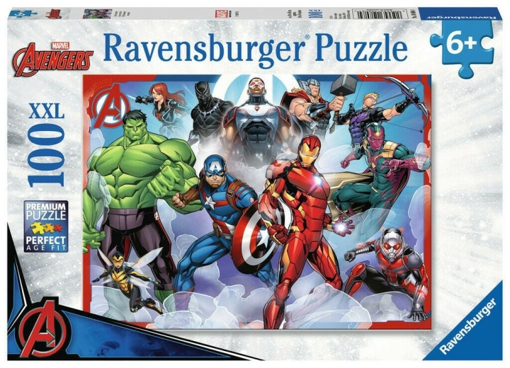 Ravensburger Marvel Avengers Assemble XXL Pussel - 100 bitar (10110808) i gruppen LEKSAKER, BARN- & BABYPRODUKTER / Leksaker / Barnpussel hos TP E-commerce Nordic AB (C86807)