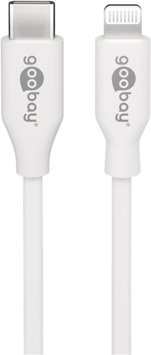 Goobay Lightning till USB-C™ laddnings- och synkroniseringskabel, 0,5 m, vit MFi-kabel för Apple iPhone/iPad i gruppen SMARTPHONE & SURFPLATTOR / Laddare & Kablar / Kablar / Kablar Lightning hos TP E-commerce Nordic AB (C86833)