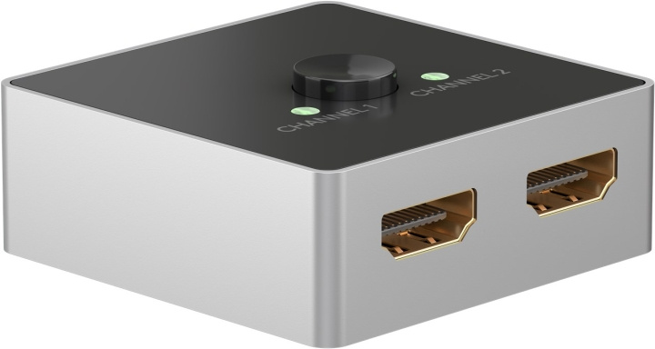 Goobay Manuell HDMI™-omkopplare 2 till 1 (4K @ 60 Hz) för att växla mellan 2x HDMI™-enheter som är anslutna till 1x HDMI™-skärm i gruppen DATORER & KRINGUTRUSTNING / Datorkablar / Switchar & Splittrar hos TP E-commerce Nordic AB (C86861)