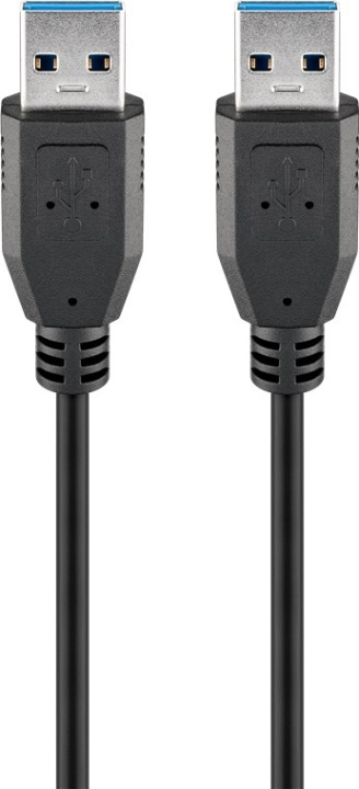 Goobay USB-A-kabel, USB 3.0, 0,5 m, svart USB 3.0 kontakt (typ A) > USB 3.0 kontakt (typ A) i gruppen DATORER & KRINGUTRUSTNING / Datorkablar / USB-kablar / USB-A / Kablar hos TP E-commerce Nordic AB (C86926)