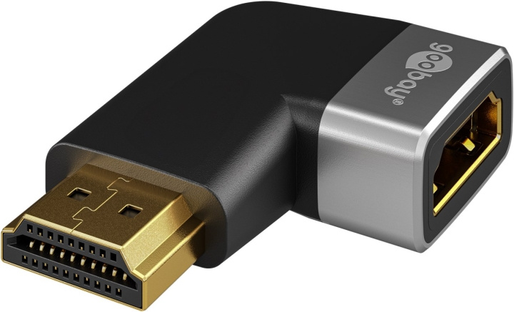 Goobay HDMI™ vinkeladapter 270° horisontal, 8K/60Hz HDMI™-uttag (typ A) > HDMI™ kontakt (typ A) 270 ° i gruppen HEMELEKTRONIK / Kablar & Adaptrar / HDMI / Adaptrar hos TP E-commerce Nordic AB (C86972)