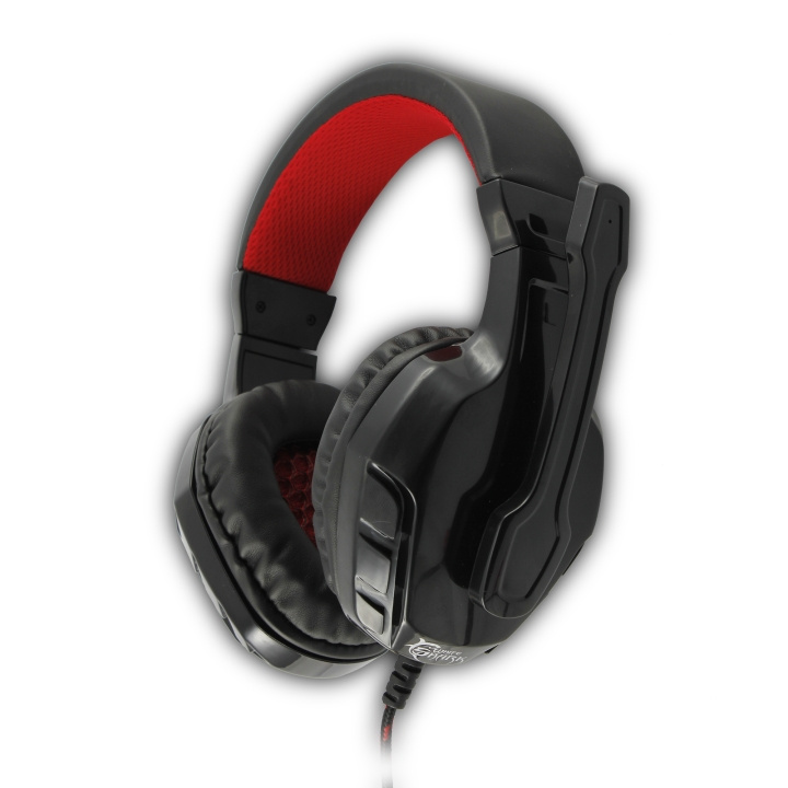 White Shark Panther Gaming Headset (Svart/Röd) i gruppen DATORER & KRINGUTRUSTNING / Gaming / Headset hos TP E-commerce Nordic AB (C87070)