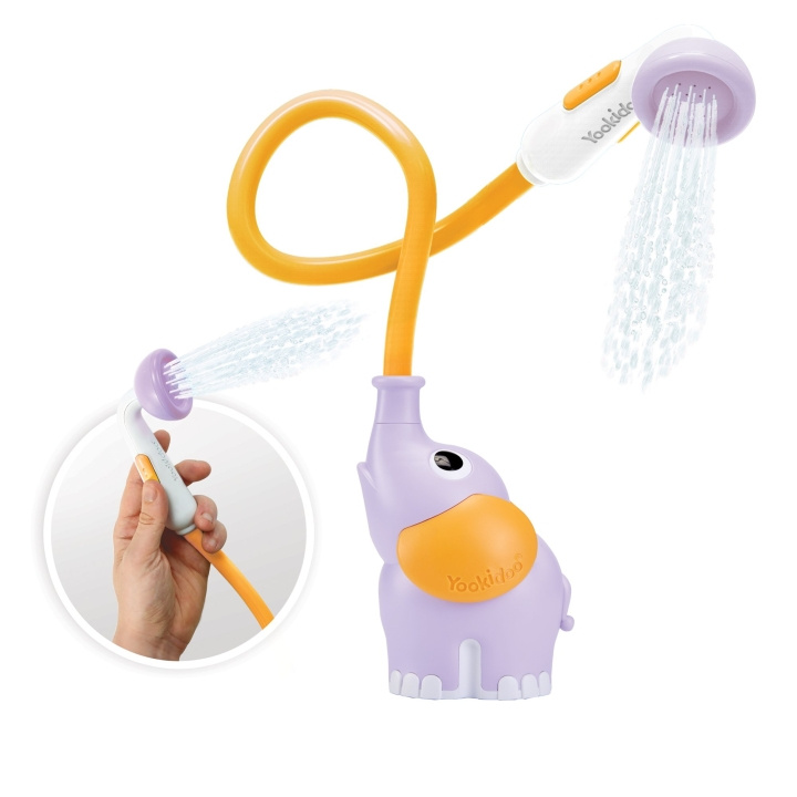 Yookidoo Babydusch med elefant - lila (YO40160) i gruppen LEKSAKER, BARN- & BABYPRODUKTER / Uteleksaker / Badleksaker & Vattenleksaker hos TP E-commerce Nordic AB (C87076)