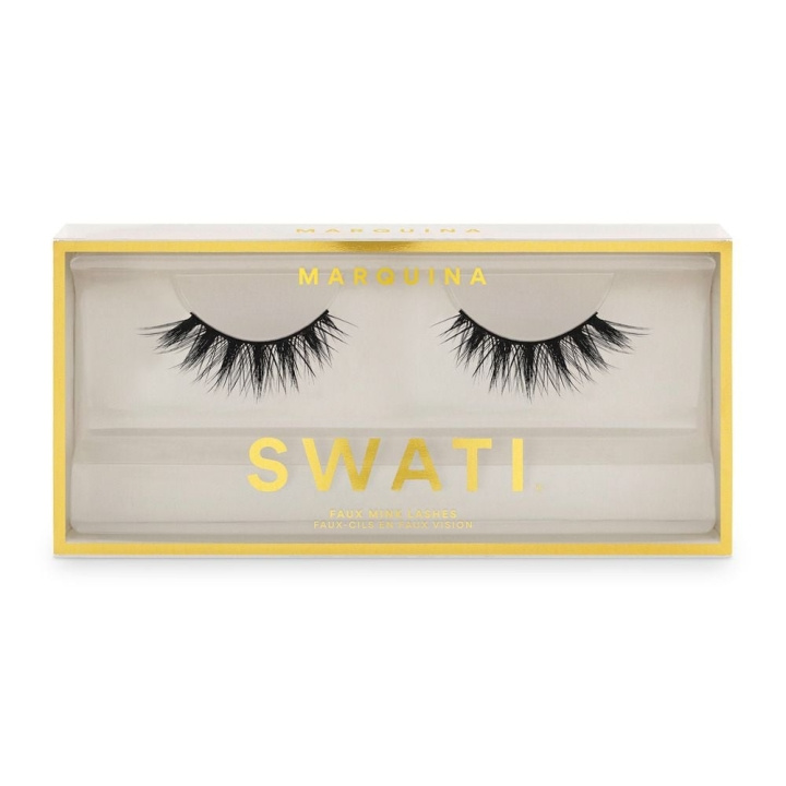 SWATI Faux Mink Lashes k Marquina i gruppen SKÖNHET & HÄLSA / Makeup / Ögon & Ögonbryn / Lösögonfransar hos TP E-commerce Nordic AB (C87137)