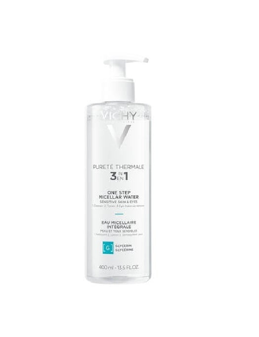 Vichy Pureté Thermale Mineral Micellar Water Ansiktsrengöring 400 ml i gruppen SKÖNHET & HÄLSA / Hudvård / Ansiktsvård / Rengöring hos TP E-commerce Nordic AB (C87169)