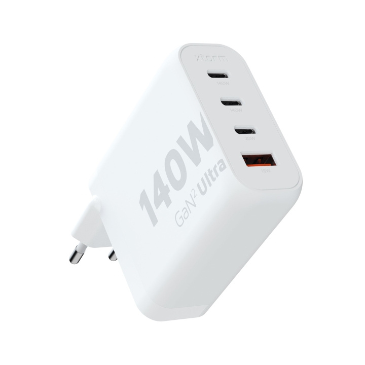 Xtorm 140W GaN2 Ultra Home Charger 3xUSB-C/USB-A White i gruppen SMARTPHONE & SURFPLATTOR / Laddare & Kablar / Väggladdare / Väggladdare Typ C hos TP E-commerce Nordic AB (C87236)