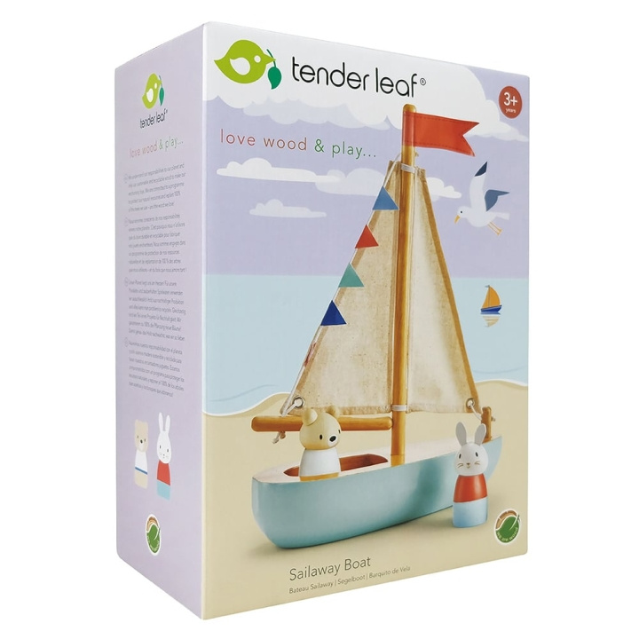 Tender Leaf Seglande båt - (TL8382) i gruppen LEKSAKER, BARN- & BABYPRODUKTER / Leksaker / Leksaksbilar & andra fordon hos TP E-commerce Nordic AB (C87276)