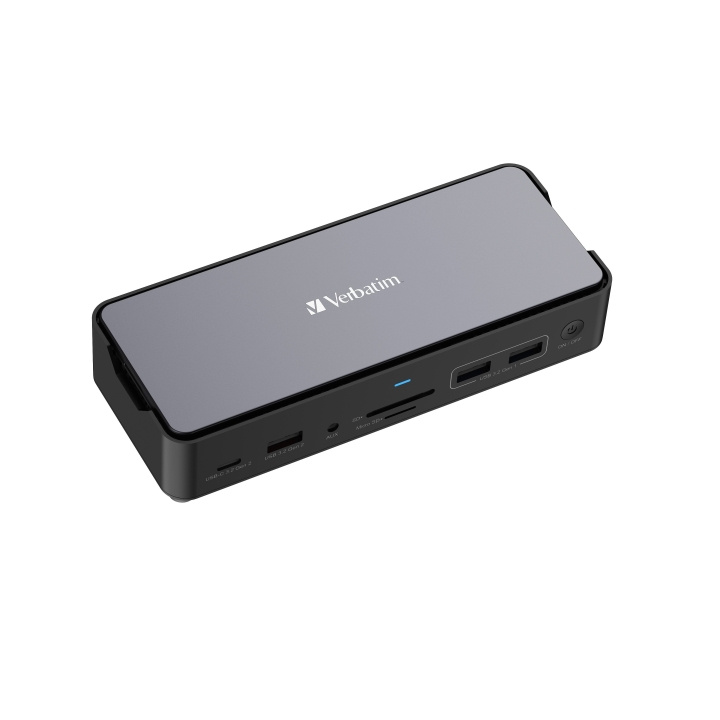 Verbatim USB-C Pro dockningsstation 15 portar med SSD inkluderad CDS-15SSD i gruppen DATORER & KRINGUTRUSTNING / Bärbara datorer & tillbehör / Dockningsstation hos TP E-commerce Nordic AB (C87307)