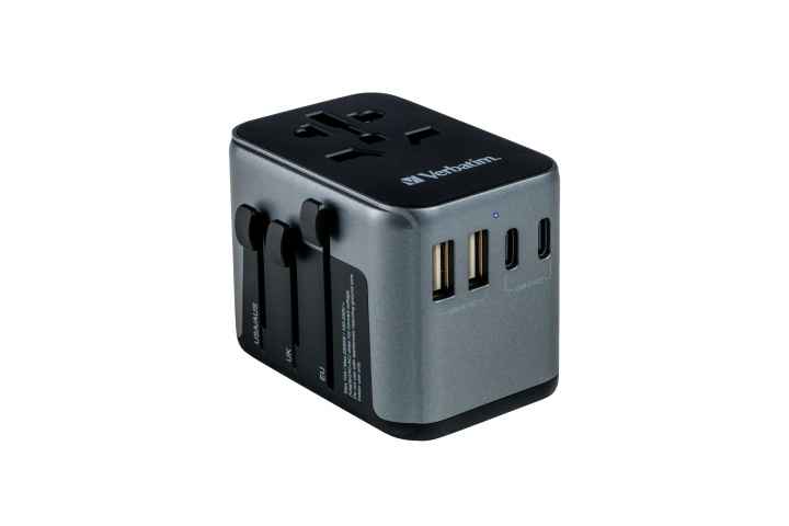 Verbatim Universell reseadapter UTA-03 PD30W/QC / 2xUSB / 2xTyp-C i gruppen HEM, HUSHÅLL & TRÄDGÅRD / El & Belysning / Reseadaptrar hos TP E-commerce Nordic AB (C87324)