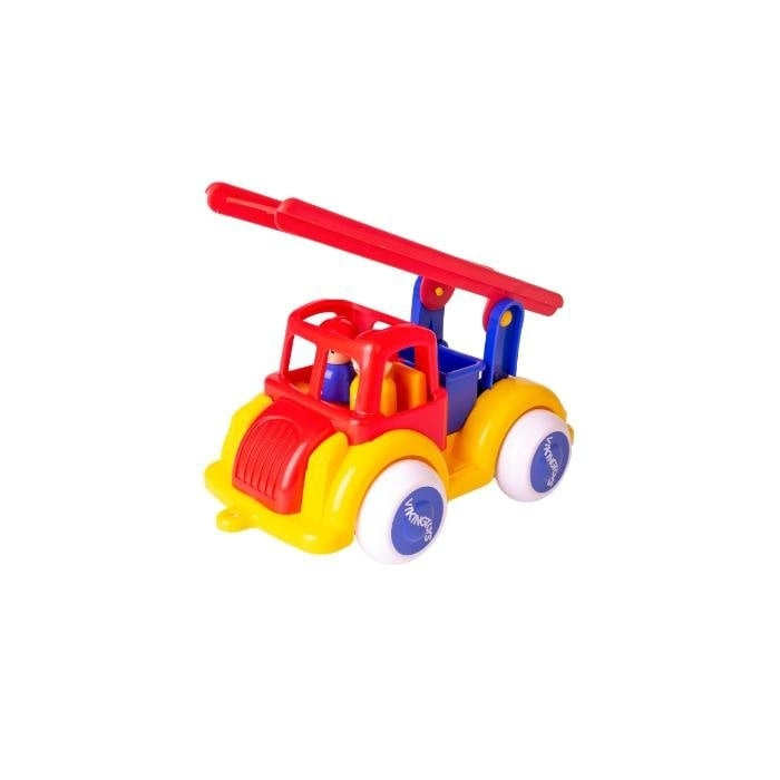 Viking Toys Jumbo brandbil med 2 pers. (130006) i gruppen LEKSAKER, BARN- & BABYPRODUKTER / Leksaker / Leksaksbilar & andra fordon hos TP E-commerce Nordic AB (C87330)