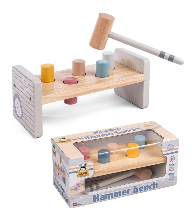 Wood Beez Hammarbänk (55586) i gruppen LEKSAKER, BARN- & BABYPRODUKTER / Babyleksaker / Aktivitetsleksaker hos TP E-commerce Nordic AB (C87348)