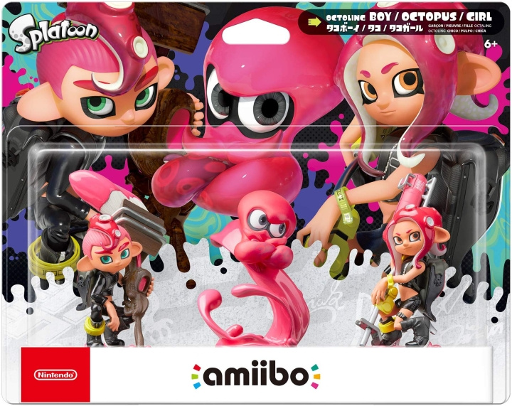 Nintendo Amiibo Splatoon Octoling - 3-pack i gruppen HEMELEKTRONIK / Spelkonsoler & Tillbehör / Nintendo Switch / Tillbehör hos TP E-commerce Nordic AB (C87452)