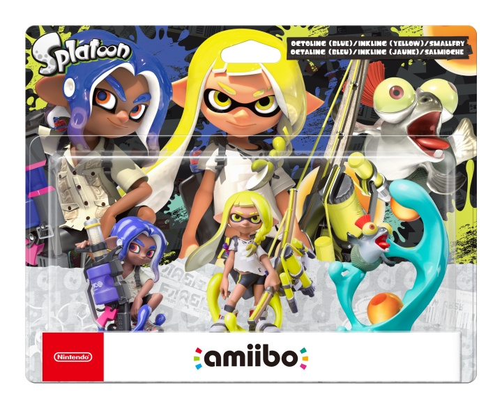 Nintendo Splatoon 3, Amiibo trippelförpackning i gruppen HEMELEKTRONIK / Spelkonsoler & Tillbehör / Nintendo Switch / Tillbehör hos TP E-commerce Nordic AB (C87545)