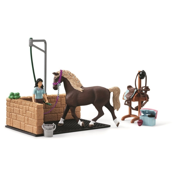 Schleich Horse Club - Tvättplats med Emily & Luna (42438) i gruppen LEKSAKER, BARN- & BABYPRODUKTER / Leksaker / Lekset hos TP E-commerce Nordic AB (C87552)