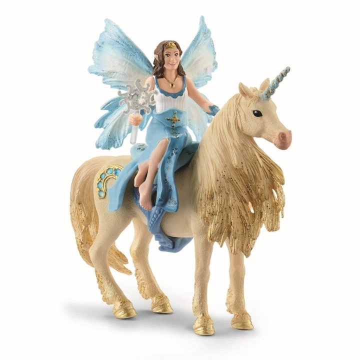 Schleich Bayala - Eyela rider på en gyllene enhörning (42508) i gruppen LEKSAKER, BARN- & BABYPRODUKTER / Leksaker / Figurer, Miniatyrer & tillbehör hos TP E-commerce Nordic AB (C87554)