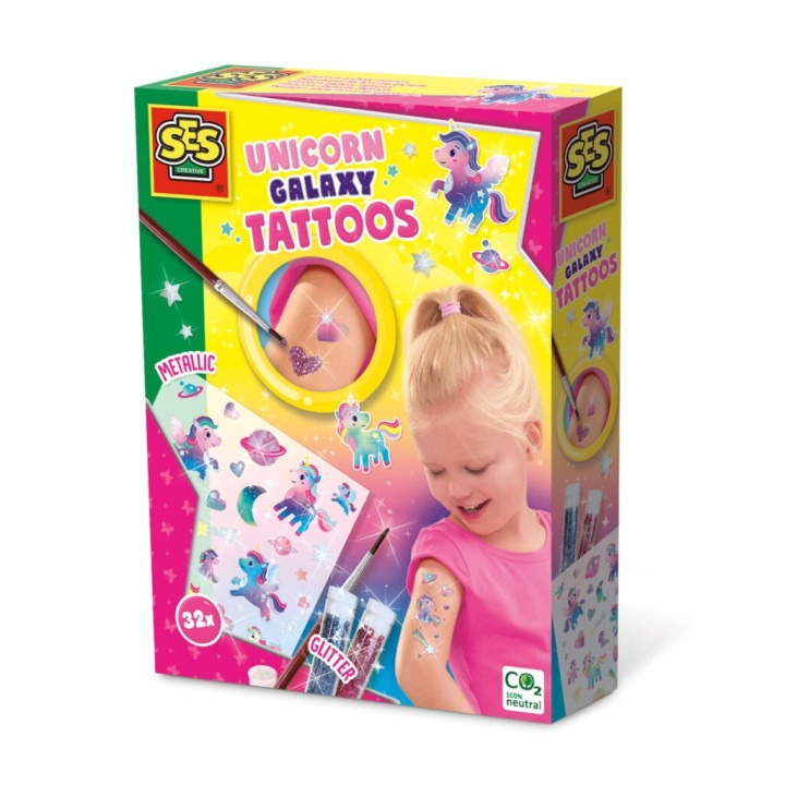 SES Creative Tatueringar - Enhörning Galaxy - (S14764) i gruppen LEKSAKER, BARN- & BABYPRODUKTER / Leksaker / Pyssel hos TP E-commerce Nordic AB (C87588)