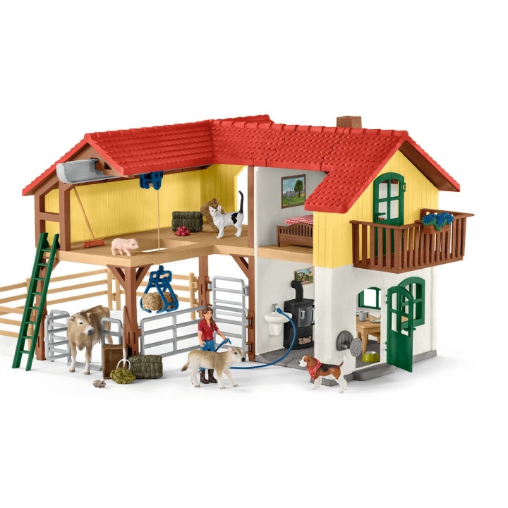 Schleich Farm World - Stor bondgård (42407) i gruppen LEKSAKER, BARN- & BABYPRODUKTER / Leksaker / Lekset hos TP E-commerce Nordic AB (C87615)