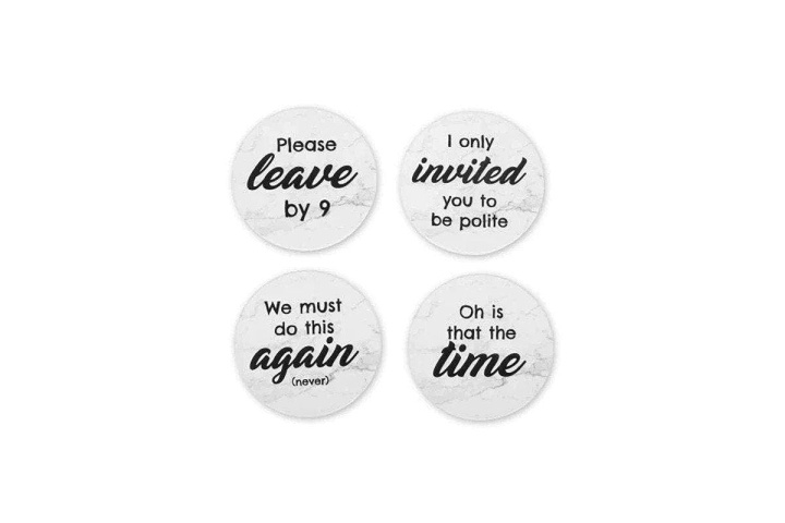 ThumbsUp Rude Coasters Set of 4 i gruppen SPORT, FRITID & HOBBY / Roliga prylar / Övrigt hos TP E-commerce Nordic AB (C87624)