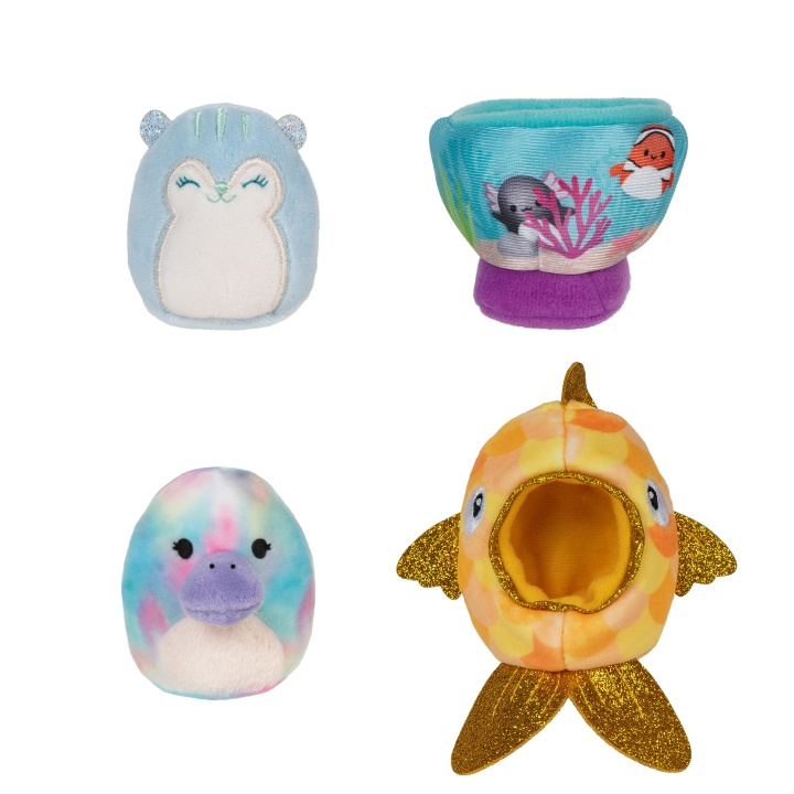 Squishmallows Squishville - Tillbehörsset - Fiskiga vänner (2320057) i gruppen LEKSAKER, BARN- & BABYPRODUKTER / Babyleksaker / Gosedjur hos TP E-commerce Nordic AB (C87714)