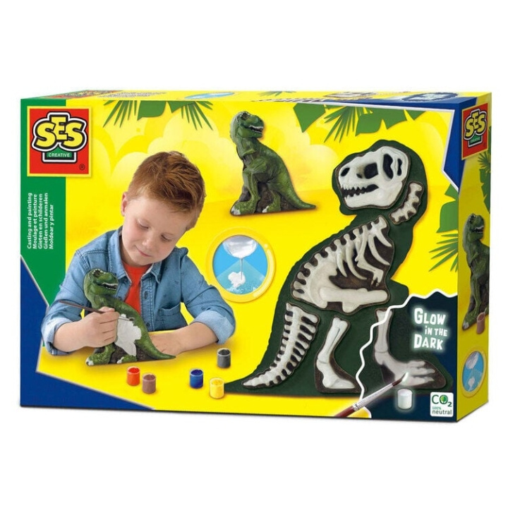 SES Creative Gjutning och målning - T-Rex med skelett - (S14206) i gruppen LEKSAKER, BARN- & BABYPRODUKTER / Leksaker / Pyssel hos TP E-commerce Nordic AB (C87716)