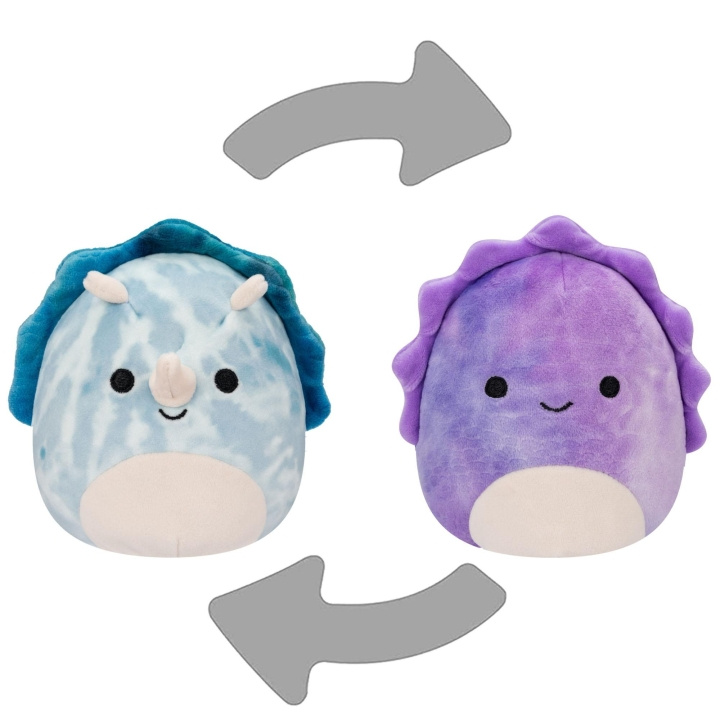 Squishmallows Flip A Mallow 13 cm P17 - Delilah Den Lila Dino/Jerome Den Blå Dino i gruppen LEKSAKER, BARN- & BABYPRODUKTER / Babyleksaker / Gosedjur hos TP E-commerce Nordic AB (C87722)