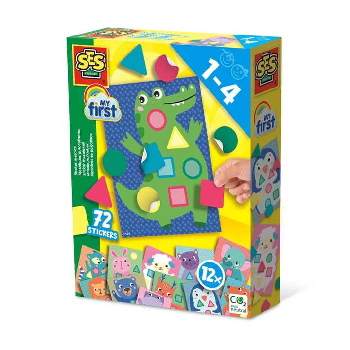 SES Creative Min första - Sticker Mosaics - (S14484) i gruppen LEKSAKER, BARN- & BABYPRODUKTER / Leksaker / Pyssel hos TP E-commerce Nordic AB (C87910)