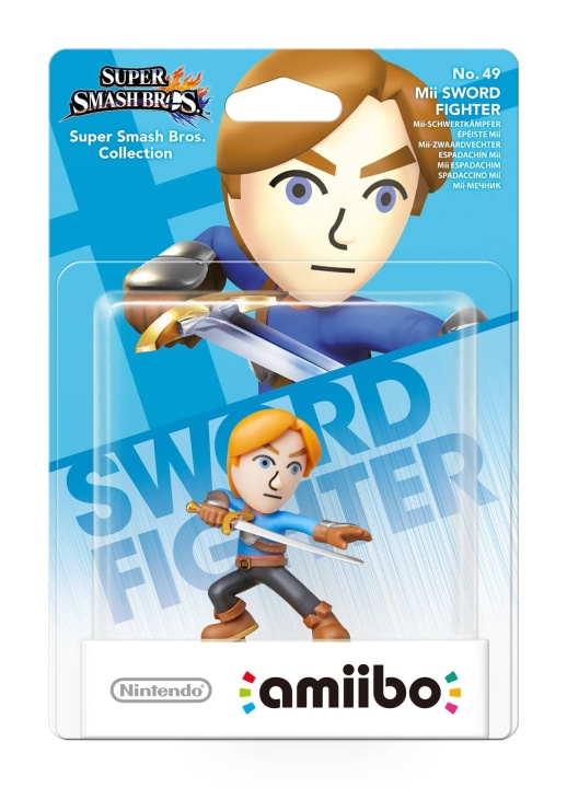 Nintendo Amiibo figur Mii svärd fighter i gruppen HEMELEKTRONIK / Spelkonsoler & Tillbehör / Nintendo Switch / Tillbehör hos TP E-commerce Nordic AB (C88009)