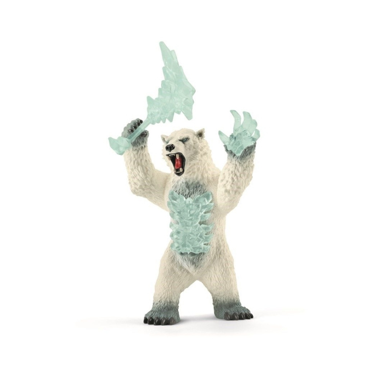 Schleich Eldradorvarelser - Blizzardbjörn med vapen (42510) i gruppen LEKSAKER, BARN- & BABYPRODUKTER / Leksaker / Figurer, Miniatyrer & tillbehör hos TP E-commerce Nordic AB (C88036)