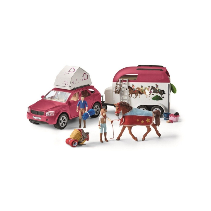 Schleich Horse Club - Hästäventyr med bil och släp (42535) i gruppen LEKSAKER, BARN- & BABYPRODUKTER / Leksaker / Lekset hos TP E-commerce Nordic AB (C88084)