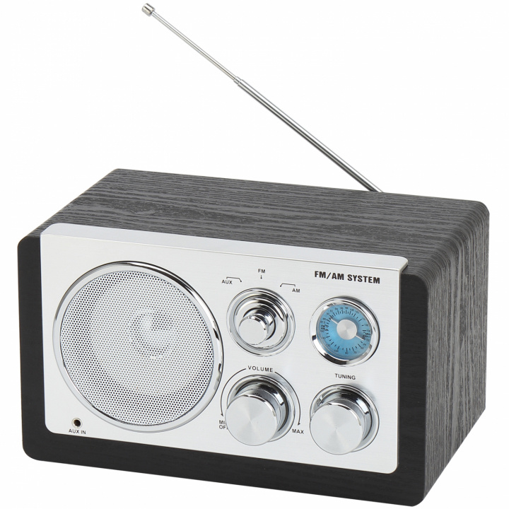 Denver AM/FM analog radio Svart i gruppen HEMELEKTRONIK / Ljud & Bild / Hemmabio, HiFi & Bärbart / Radio & Väckarklockor / Radio hos TP E-commerce Nordic AB (C88267)