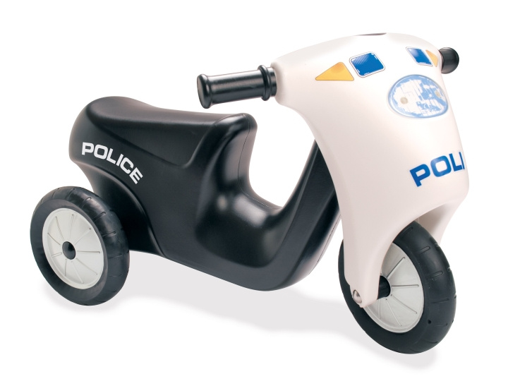 Dantoy Polisscooter med gummihjul (3333) i gruppen LEKSAKER, BARN- & BABYPRODUKTER / Leksaker / Gåbilar hos TP E-commerce Nordic AB (C88309)