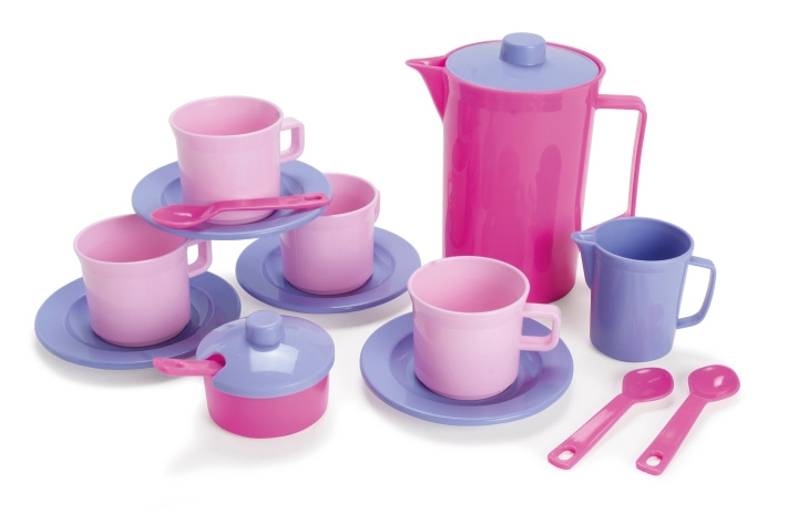 Dantoy Kaffeset, Rosa (4396) i gruppen LEKSAKER, BARN- & BABYPRODUKTER / Leksaker / Lilla hemmet & Rollek hos TP E-commerce Nordic AB (C88311)