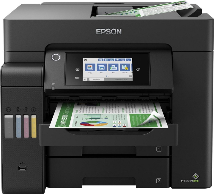 Epson EcoTank ET-5800 multifunktionell bläckstråleskrivare i gruppen DATORER & KRINGUTRUSTNING / Skrivare & Tillbehör / Skrivare / 3D-Skrivare & Tillbehör / Skrivare hos TP E-commerce Nordic AB (C88505)