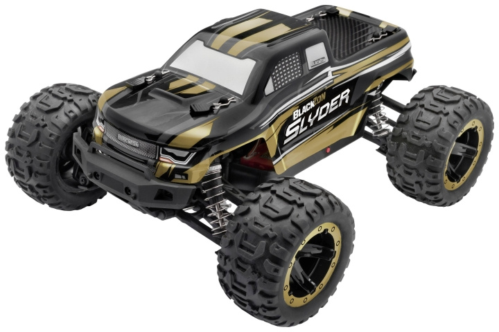 Blackzon Slyder MT 1/16 4WD elektrisk monstertruck - guld (540101) i gruppen LEKSAKER, BARN- & BABYPRODUKTER / Radiostyrt / Radiostyrda bilar hos TP E-commerce Nordic AB (C88603)