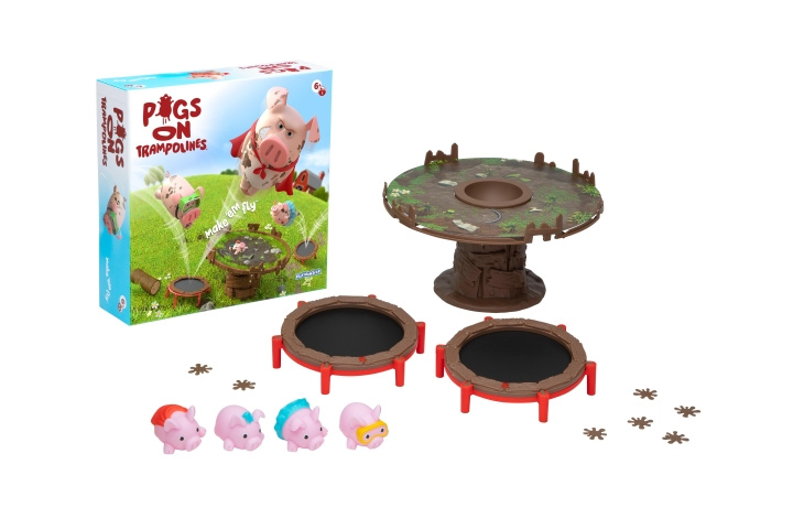 AMO TOYS Spel - Grisar på trampoliner (409229) i gruppen LEKSAKER, BARN- & BABYPRODUKTER / Leksaker / Sällskapsspel / Barnspel hos TP E-commerce Nordic AB (C88681)