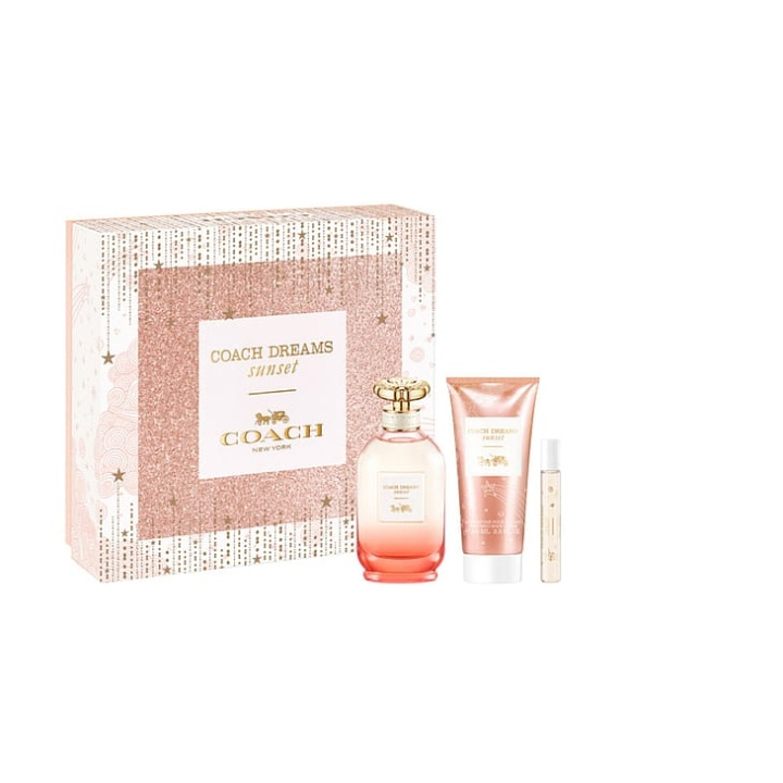 Coach Dreams Sunset EDP 90 ml + EDP 7,5 ml + Body Lotion 100 ml - Giftset i gruppen SKÖNHET & HÄLSA / Presentkit / Presentkit För Henne hos TP E-commerce Nordic AB (C88694)