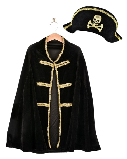 Den Goda Fen Pirat cape & hatt (98-128 cm) (F7585) i gruppen LEKSAKER, BARN- & BABYPRODUKTER / Leksaker / Maskeradkläder hos TP E-commerce Nordic AB (C88809)