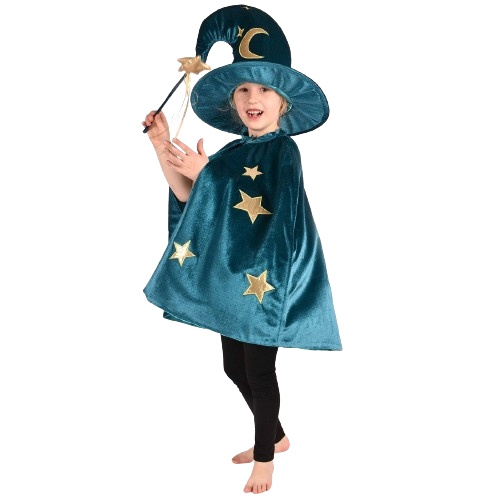 Den Goda Fen Velvet Wizard Set Deluxe (98-128 cm) (F77600) i gruppen LEKSAKER, BARN- & BABYPRODUKTER / Leksaker / Maskeradkläder hos TP E-commerce Nordic AB (C88813)